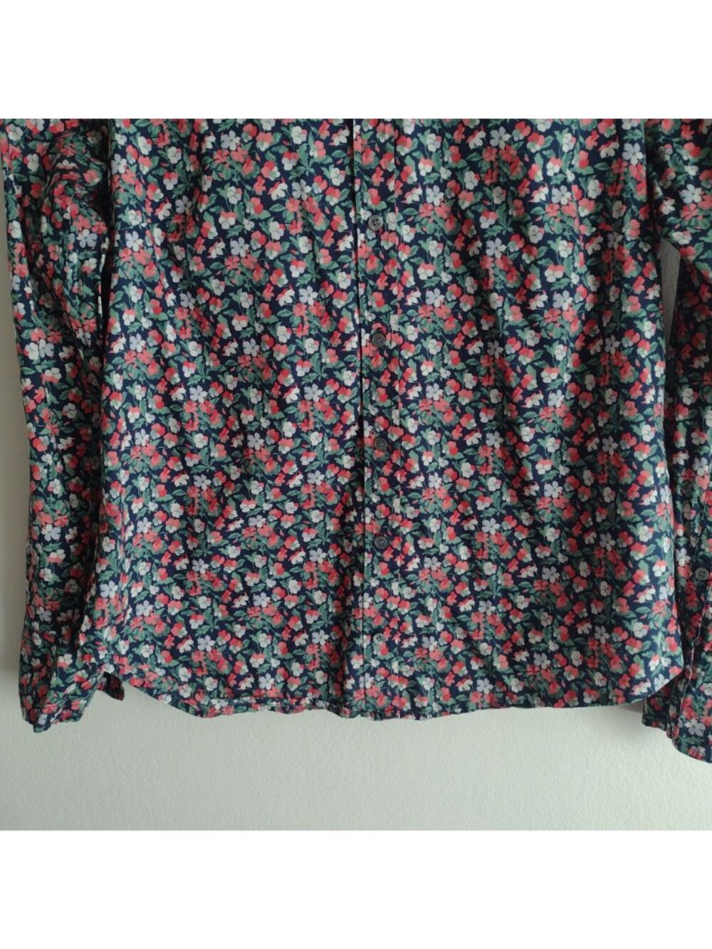J Crew Liberty Sarah Shirt 8 Ditsy Floral Slim Perfect Blouse for Business - Picture 5 of 10